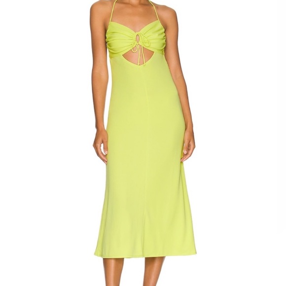 REVOLVE Dresses & Skirts - REVOLVE Mira Midi Dress in Limelight L'Academie - NWT